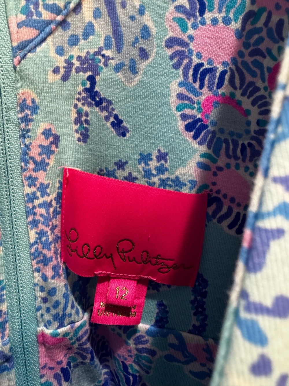 Lilly Pulitzer Blue Floral Sleeveless Maxi Dress Sz 12 Ruffles Vneck Tiered - Picture 2 of 7